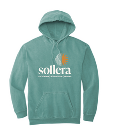 Sollera Comfort Colors Hooded Sweatshirt Seafoam