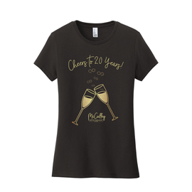 McCulley Optix Gallery Cheers to 20 Years Anniversary Tee Front