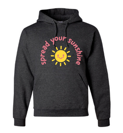 Spread Your Sunshine Hooded Sweatshirt Black Heather