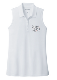 Golfin' for the Girls Sleeveless Polo White