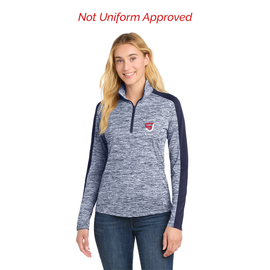 St. Joseph's School Colorblock 1/4 Zip True Navy Electric Ladies