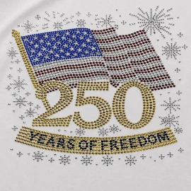 USA Flag 250th Anniversary Rhinestone T-shirts