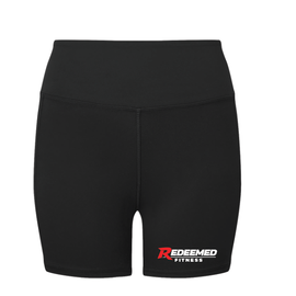 Redeemed Fitness Women's Performance Micro Shorts Black