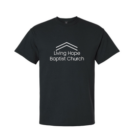 Living Hope Baptist Church Adult T-Shirt Front of Shirt