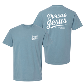 Ice Blue Prairie Heights Church Pursue Jesus Tee