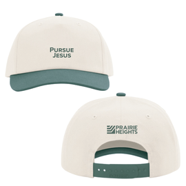 Cream/Green Prairie Heights Church Embroidered Richardson Hat