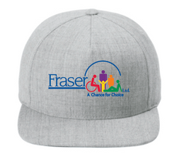 Fraser 5-Panel Snapback Cap Heather Grey