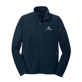 ShareHouse Eddie Bauer Embroidered Fleece Jacket Full Zip Navy
