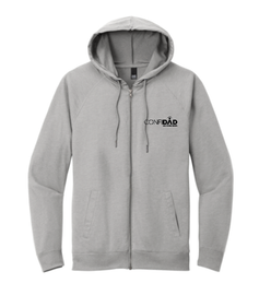 ConfiDAD Full-Zip Hoodie Light Heather Grey