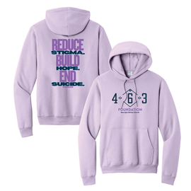 463 Foundation Stacked Tagline Hoodie Lavender