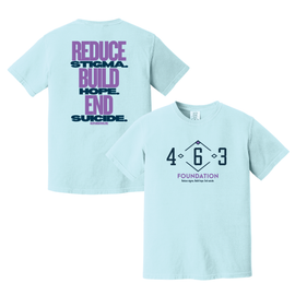 463 Foundation Stacked Tagline Tee Chambray