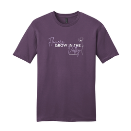 463 Foundation Flowers Tee Eggplant