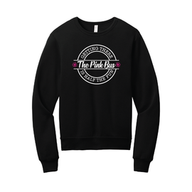 The Pink Bus Half The Fun Crewneck Black