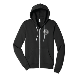 The Pink Bus Half The Fun Full Zip Hoodie Black