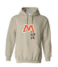 Moorhead Schools M and Spuddy Youth Hooded Sweatshirt Sand