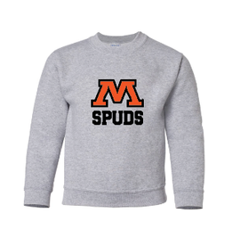Moorhead SPUDS Youth Crewneck Sport Grey