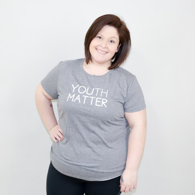 Soft and comfortable tee made from 50/25/25 poly/ring spun combed cotton/rayon blend.