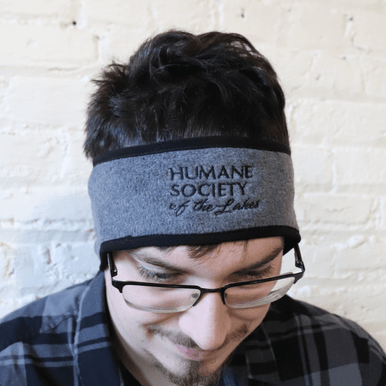 Humane Society of the Lakes Embroidered Headband Model Photo
