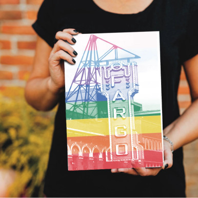 Fargo Theatre Pride 8x12 Wall Art