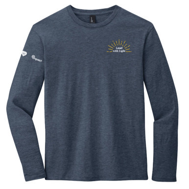 Heather Blue Leading with Light Adult Long Sleeve Tee