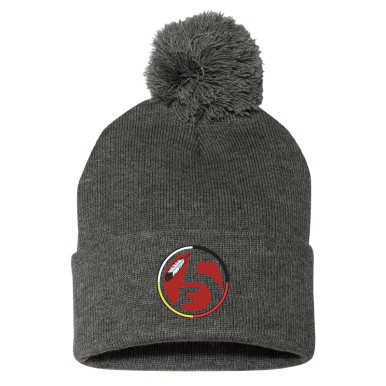 Akisni Warrior Lodge | Logo Embroidered Pom Beanie