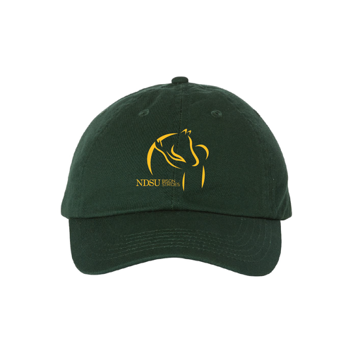 NDSU Bison Strides Dad Hat Forest Green