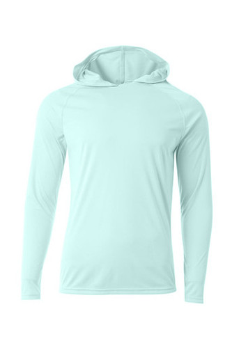 A4 Cooling Performance Long Sleeve Hooded Tee front