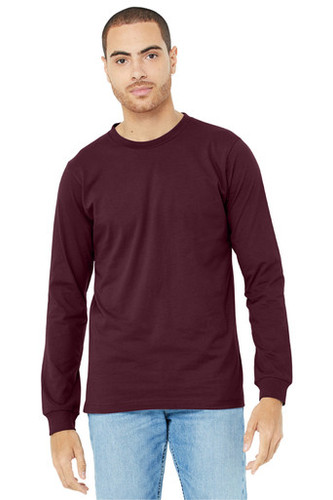 BELLA+CANVAS ® Unisex Jersey Long Sleeve Tee model front