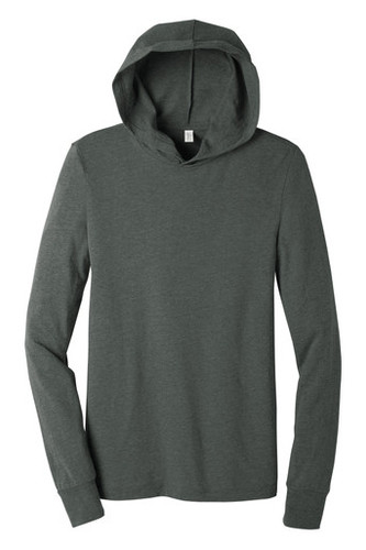 BELLA+CANVAS ® Unisex Jersey Long Sleeve Hoodie in gray 