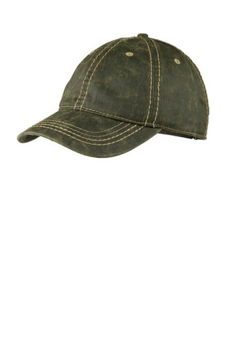 Port Authority® Pigment Print Distressed Cap front