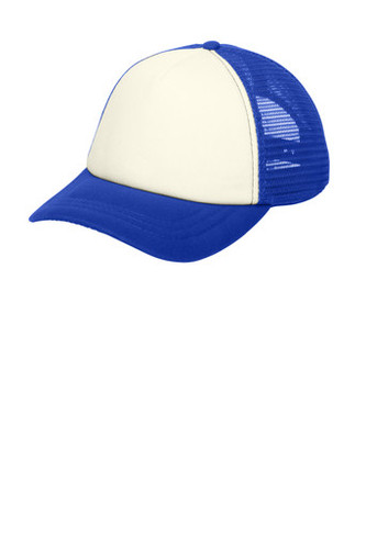 Port Authority ® 5-Panel Twill Foam Trucker Cap front