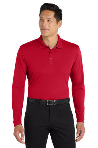 Port Authority ® Dry Zone ® UV Micro-Mesh Long Sleeve Polo front