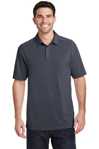 Port Authority® Digi Heather Performance Polo model front
