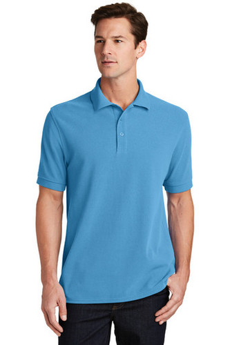 Port & Company® Combed Ring Spun Pique Polo model front