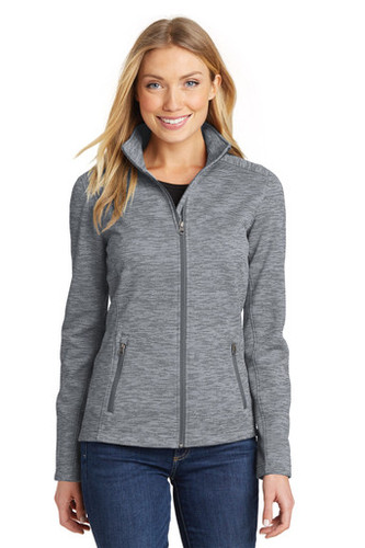Port Authority® Women's Digi Stripe Fleece Jacket