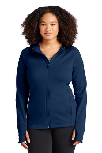 Sport-Tek® Women's Tech Fleece Full-Zip Hooded Jacket model front
