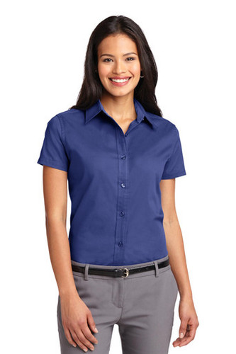Short Sleeve Port Authority Easy Care shirt model front view