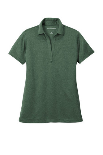 Port Authority ® Women's Heathered Silk Touch ™ Performance Polo front