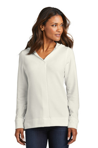 Port Authority® Women's Microterry Pullover Hoodie model front