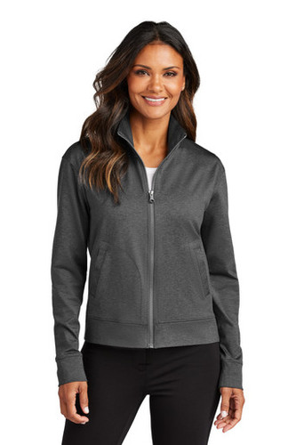 Port Authority® Women's C-FREE® Double Knit Full-Zip model front