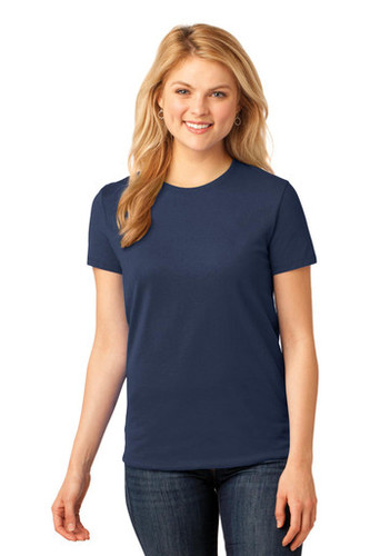 Port & Company® Women's Core Cotton Tee Model Front
