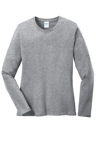 Port & Company® Women's Long Sleeve Core Cotton Tee