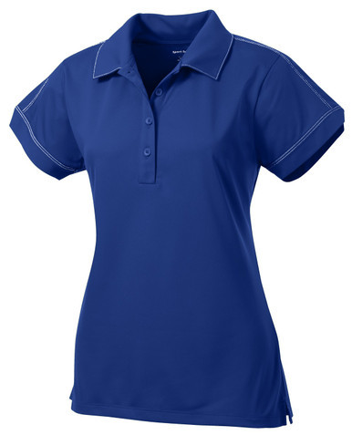 Sport-Tek® Women's Contrast Stitch Micropique Sport-Wick® Polo front