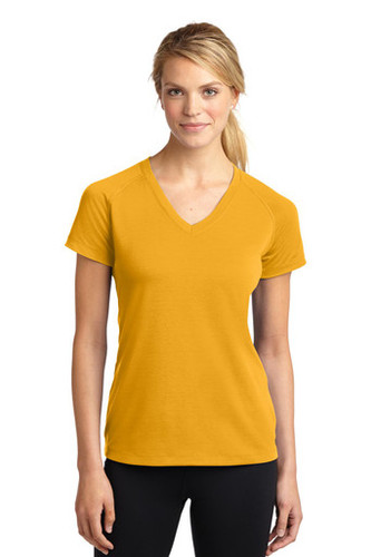 Sport-Tek® Women's Ultimate Performance V-Neck model front