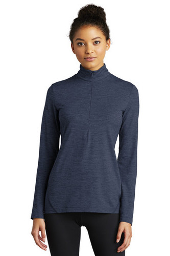 Sport-Tek® Women's Exchange 15 Long Sleeve 1/2-Zip model front