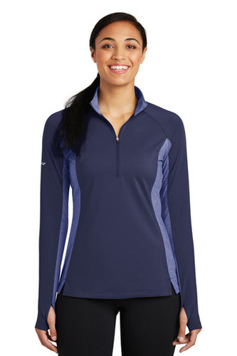 Sport-Tek® Women's Sport-Wick® Stretch Contrast 1/4-Zip Pullover