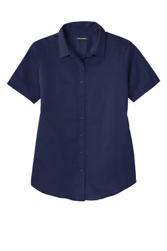 Port Authority® Women's Short Sleeve SuperPro React™ Twill Shirt front