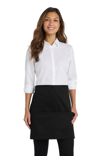 Port Authority® Easy Care Half Bistro Apron with Stain Release model front