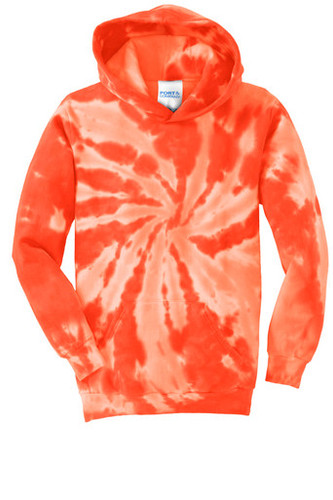 Port & Company® Youth Tie-Dye Pullover Hooded Sweatshirt front
