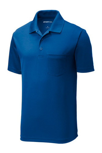 Sport-Tek ® PosiCharge ® RacerMesh ® Pocket Polo front